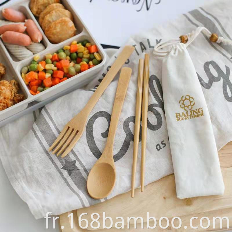 Bamboo Cutlery With Custom Package